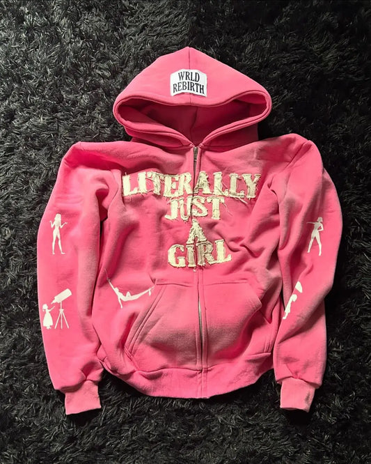 American Hip Hop Embroidered Hoodie For Men And Women