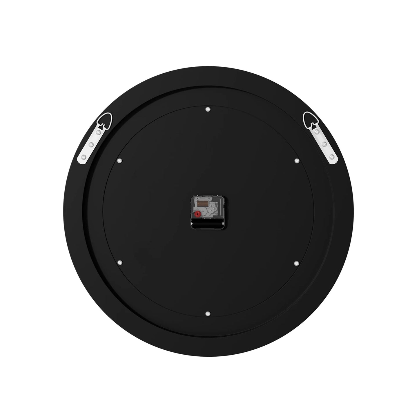 Bling Silver Round Mirror Wall Clock For Home Decor