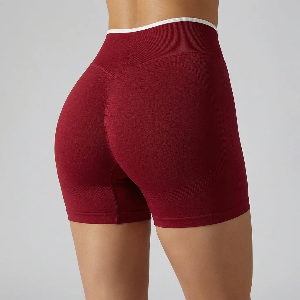 Women's High Waist Seamless Yoga Shorts Summer High Stretch Gym Shorts Running Shorts Pilates Wear Cycling Training Shorts