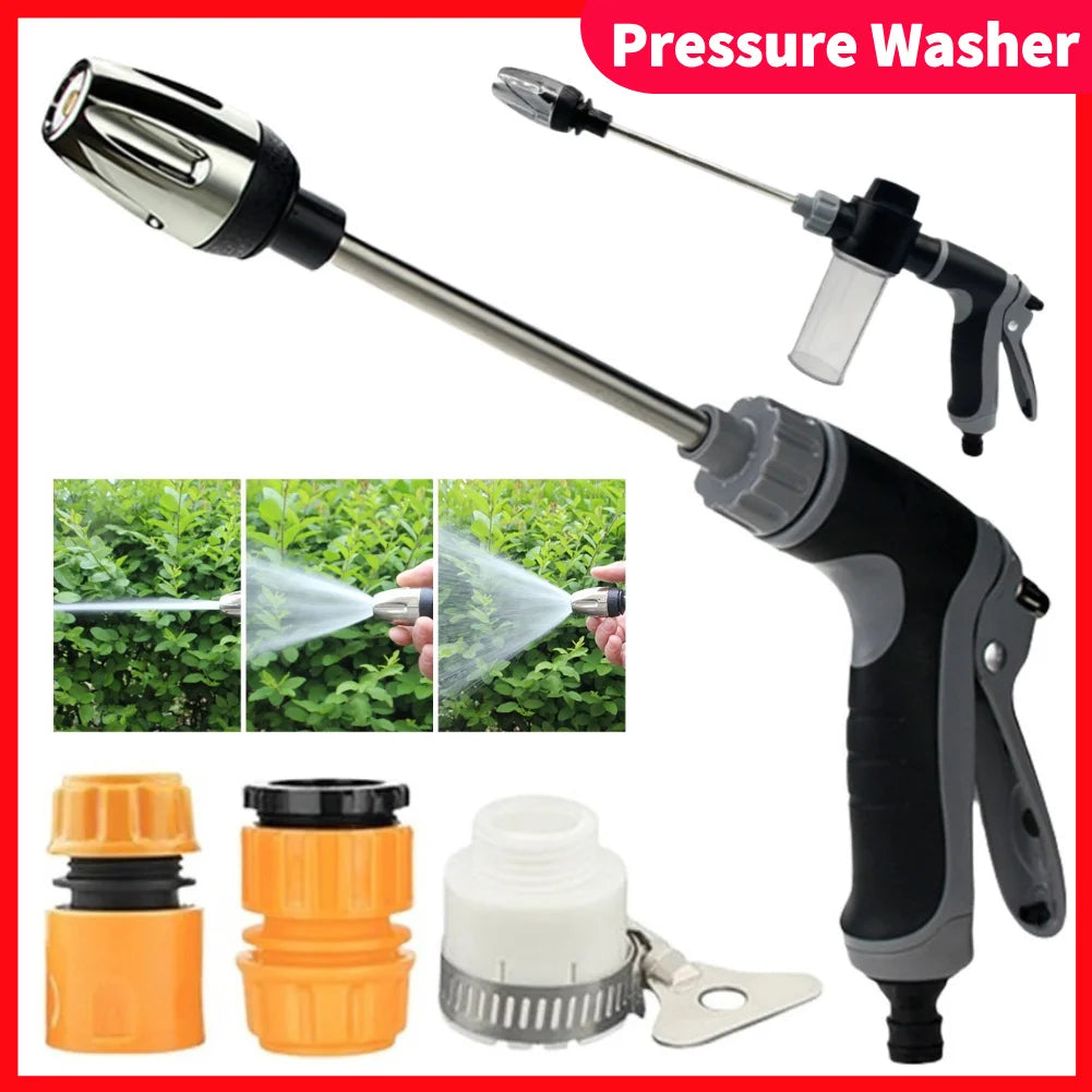 Handheld High Pressure Water Gun Garden Hose Pressure Power Washer Used For Garden Irrigation And Window Cleaning Car Washing