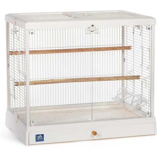 Prevue Pet Products Clear View Glass Bird Cage Crystal Palace