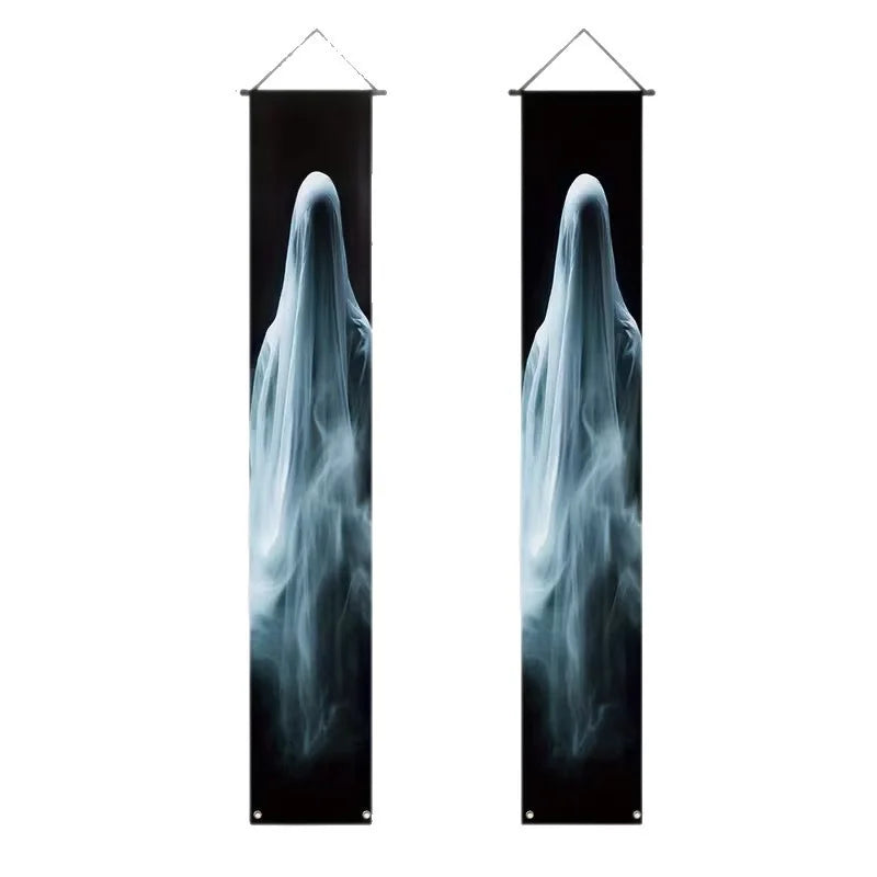 New Halloween Couplets, Ghost Festival Banners, Outdoor Courtyard Festive Event Party Atmosphere Background Decorations