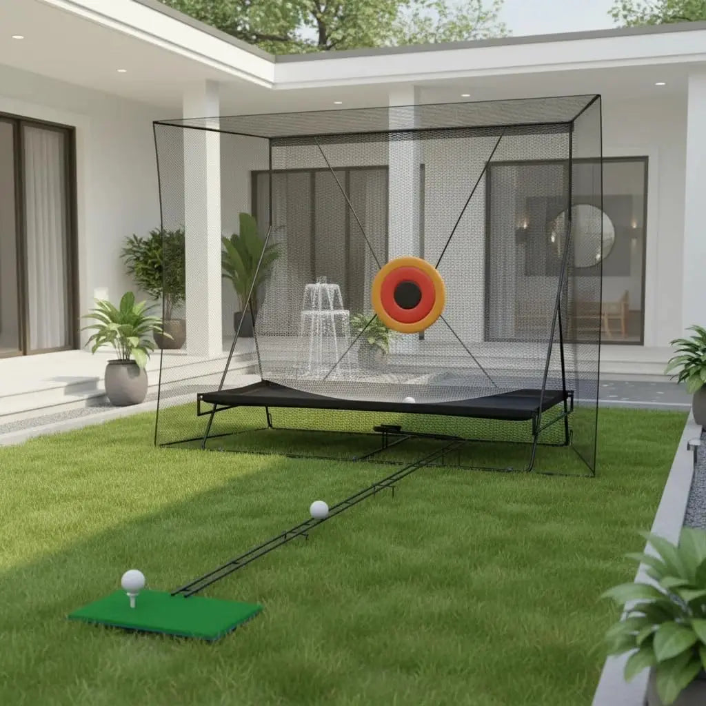 HiMISS Golf Practice Cage Set With Foldable Frame And Bag