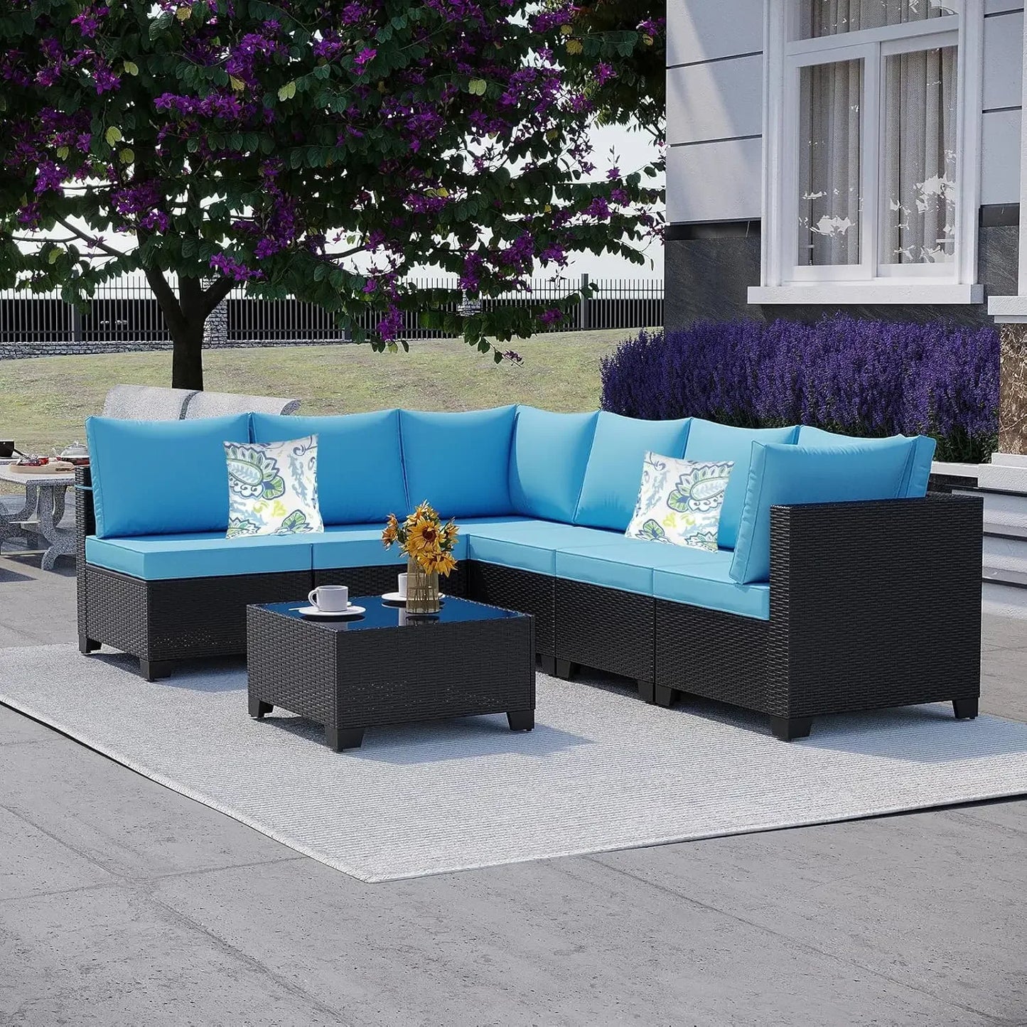 Chengwei Outdoor Conversation Set Rattan Sofa Patio Furniture