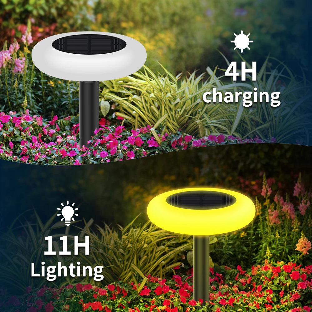 Intelamp Solar Outdoor Pathway Garden Lights For Patio Yard