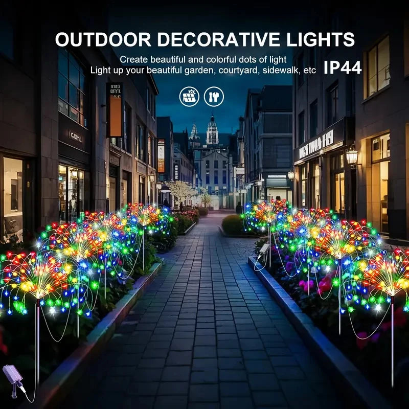 A-Convey Solar LED Fireworks Outdoor String Lights