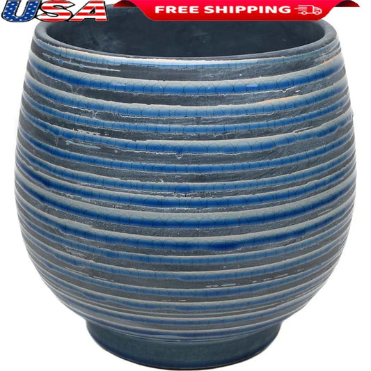 Ceramic Planter With Drainage Holes Weather Resistant Indoor Outdoor