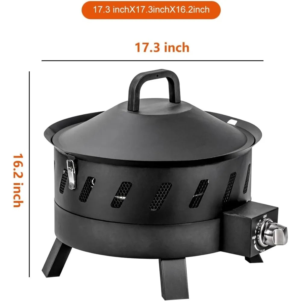 Finish Smokeless Portable Propane Fire Pit For Outdoor Use