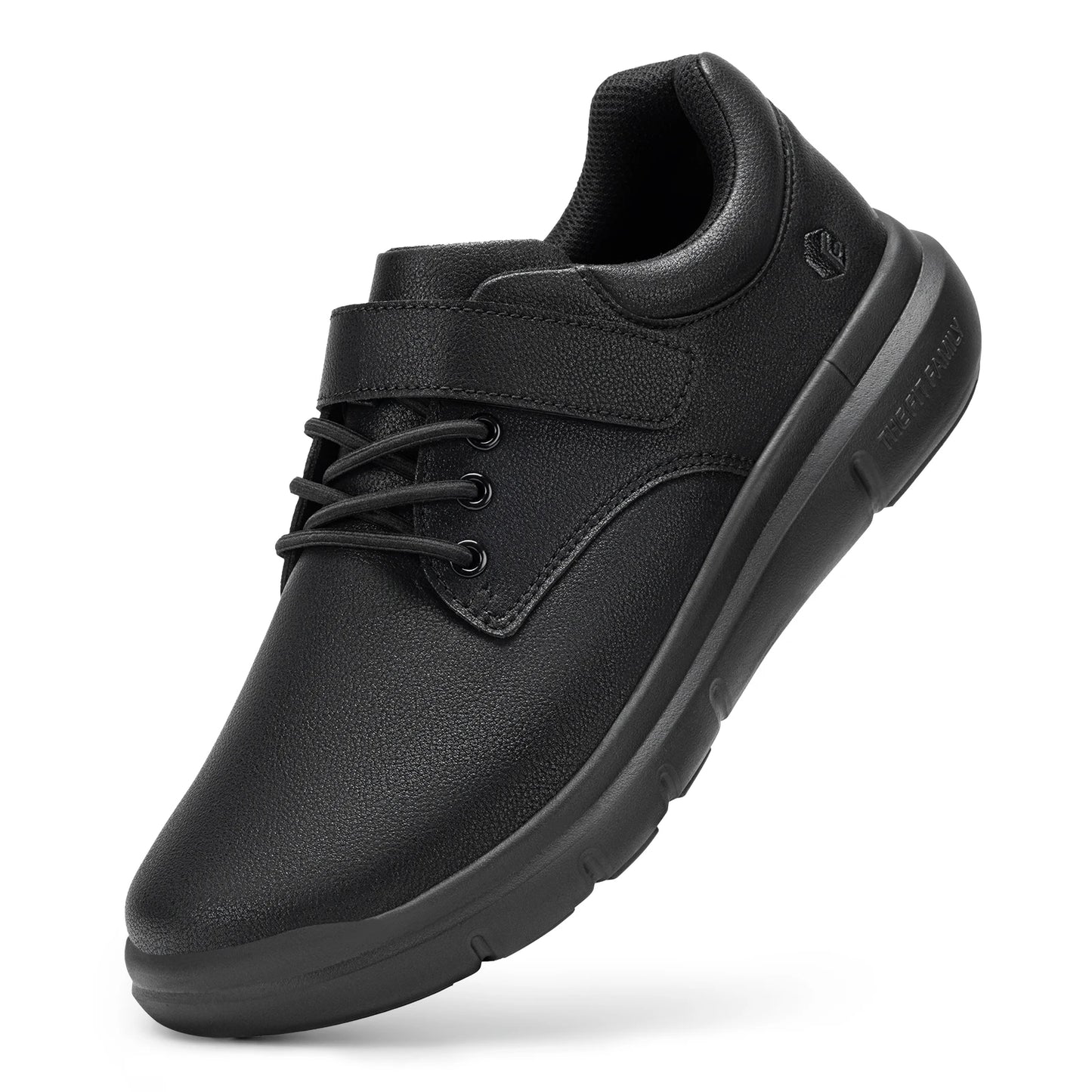 FitVille Men Wide Width Leather Orthopedic Diabetic Bunion Walking Shoes