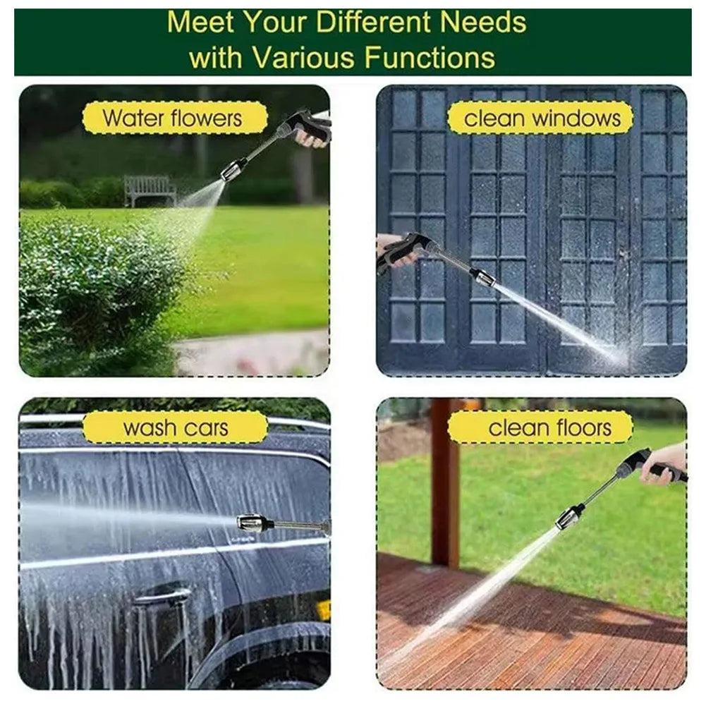 Handheld High Pressure Water Gun Garden Hose Pressure Power Washer Used For Garden Irrigation And Window Cleaning Car Washing