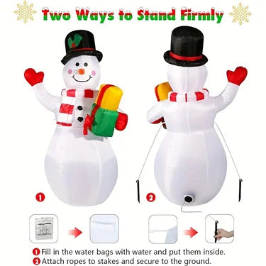 Christmas Inflatable Snowman with Built In LED Light