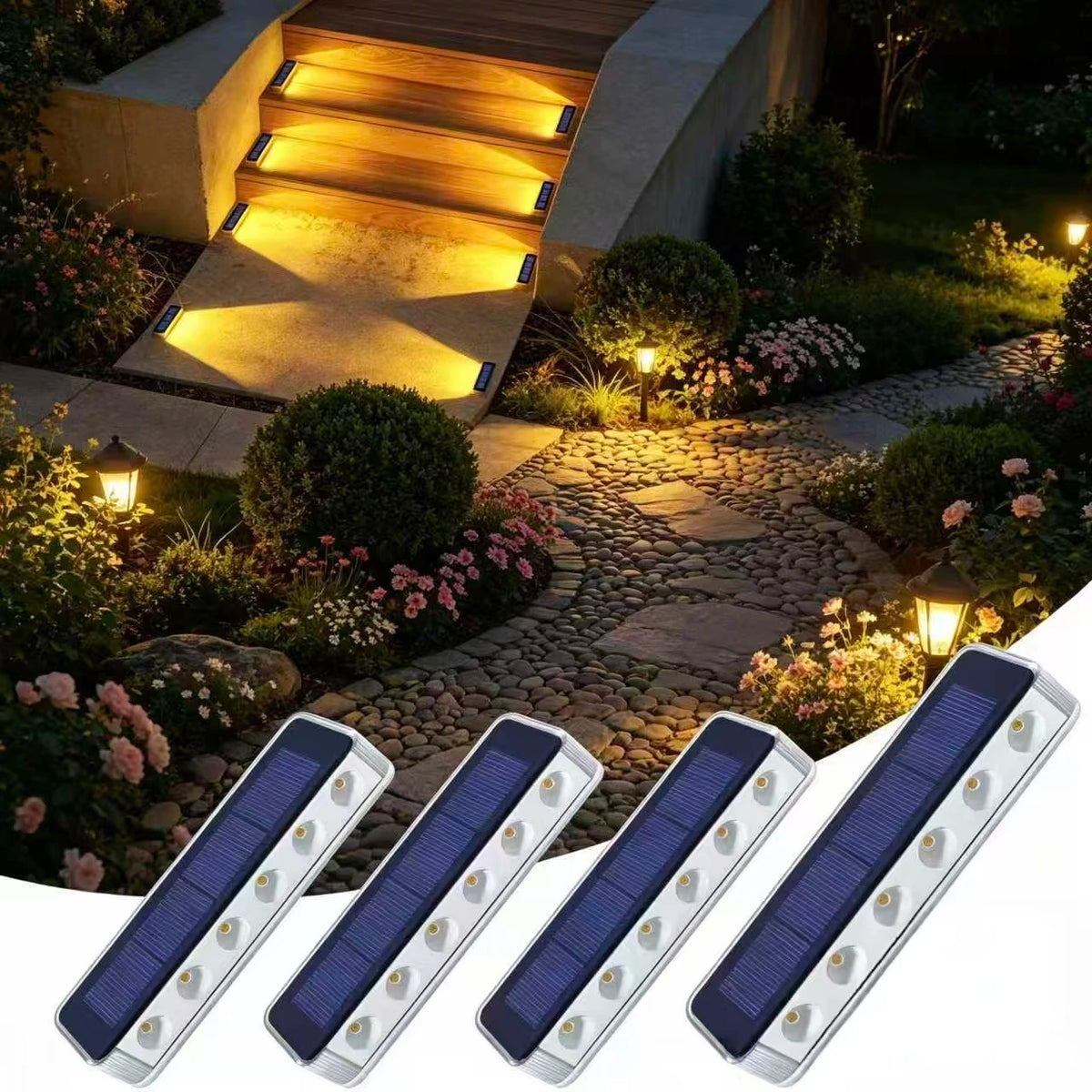 Professional Solar LED Outdoor Deck And Step Lights