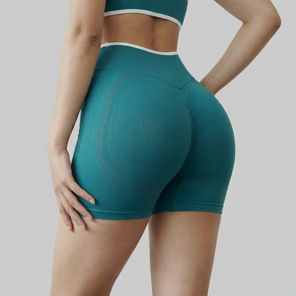 Women's High Waist Seamless Yoga Shorts Summer High Stretch Gym Shorts Running Shorts Pilates Wear Cycling Training Shorts