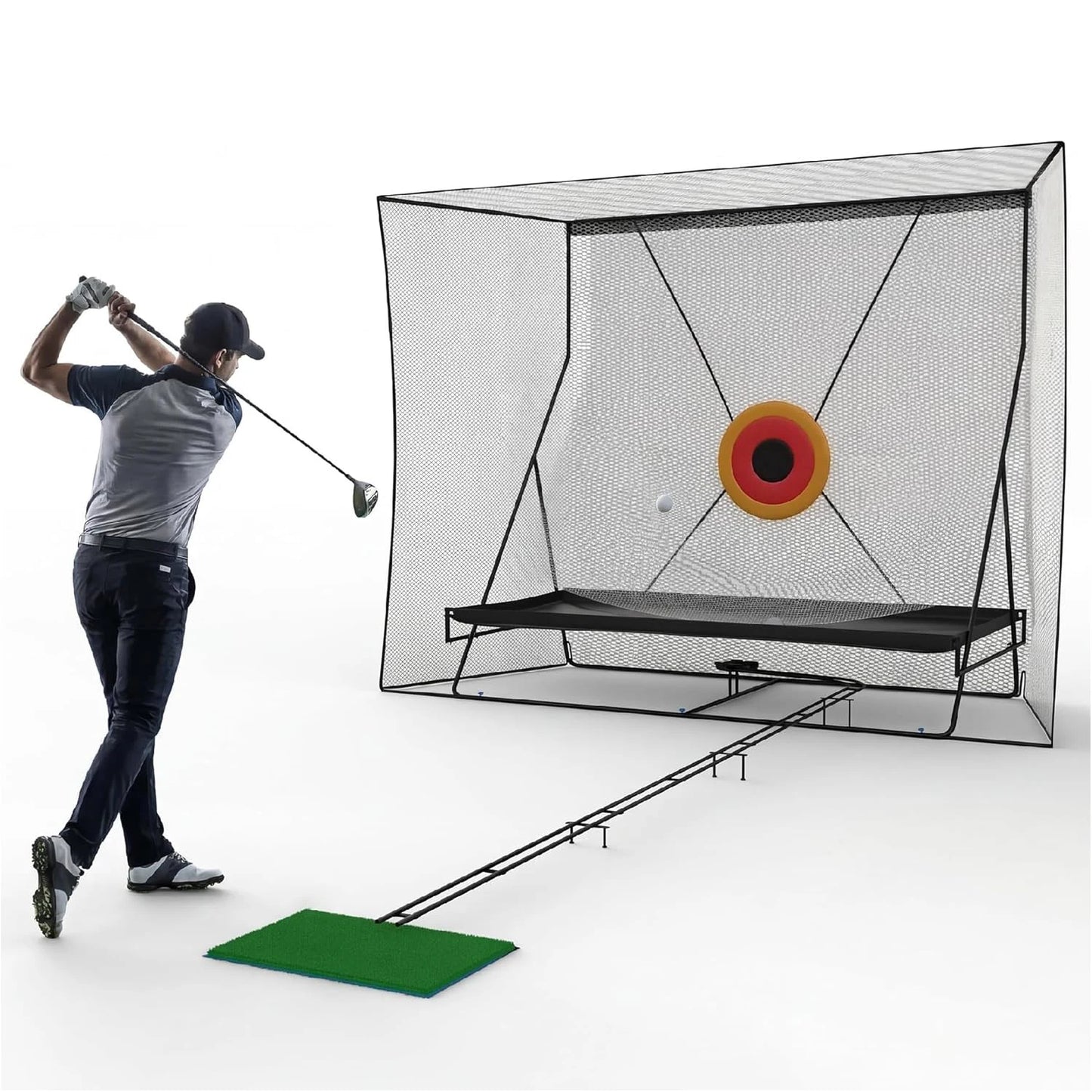 HiMISS Golf Practice Cage Set With Foldable Frame And Bag
