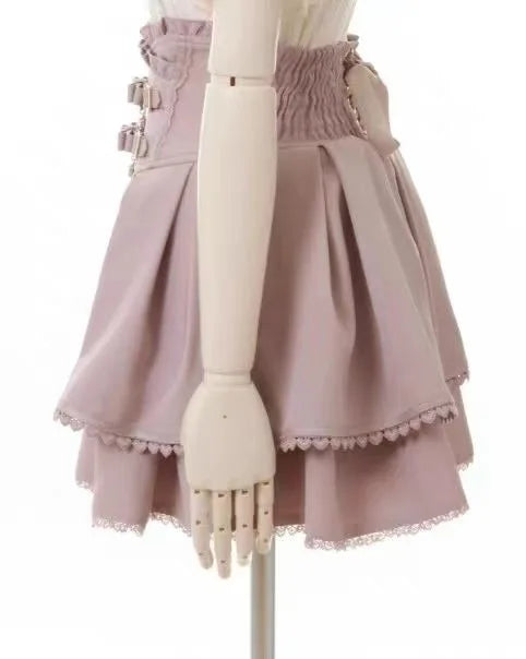 Jirai Kei Mine Series Kawaii Double Layer Skirt