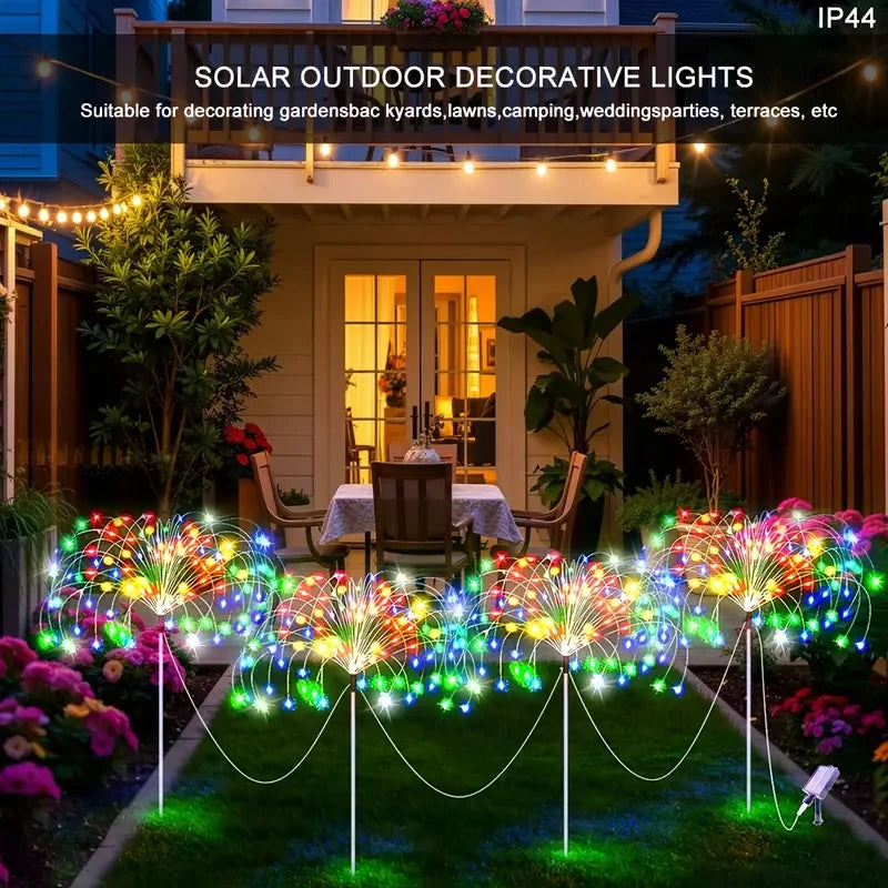 A-Convey Solar LED Fireworks Outdoor String Lights