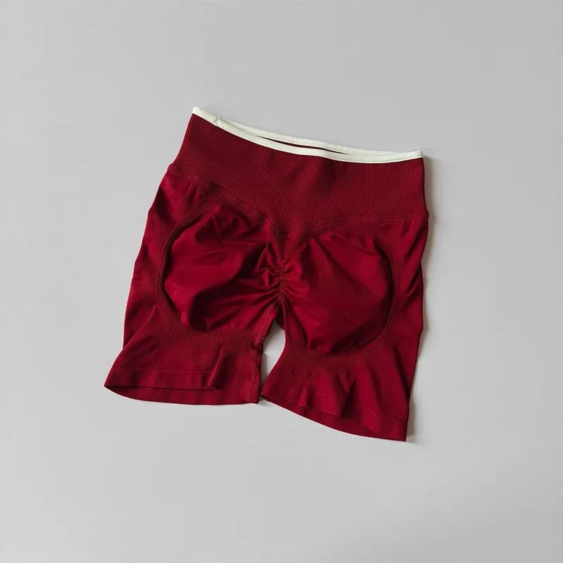 Women's High Waist Seamless Yoga Shorts Summer High Stretch Gym Shorts Running Shorts Pilates Wear Cycling Training Shorts