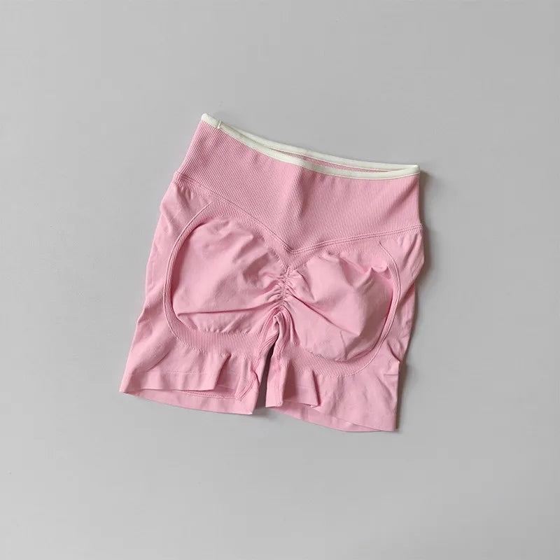 Women's High Waist Seamless Yoga Shorts Summer High Stretch Gym Shorts Running Shorts Pilates Wear Cycling Training Shorts