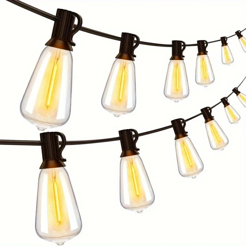 MIMIRG Outdoor LED String Lights For Patio With 60 Bulbs