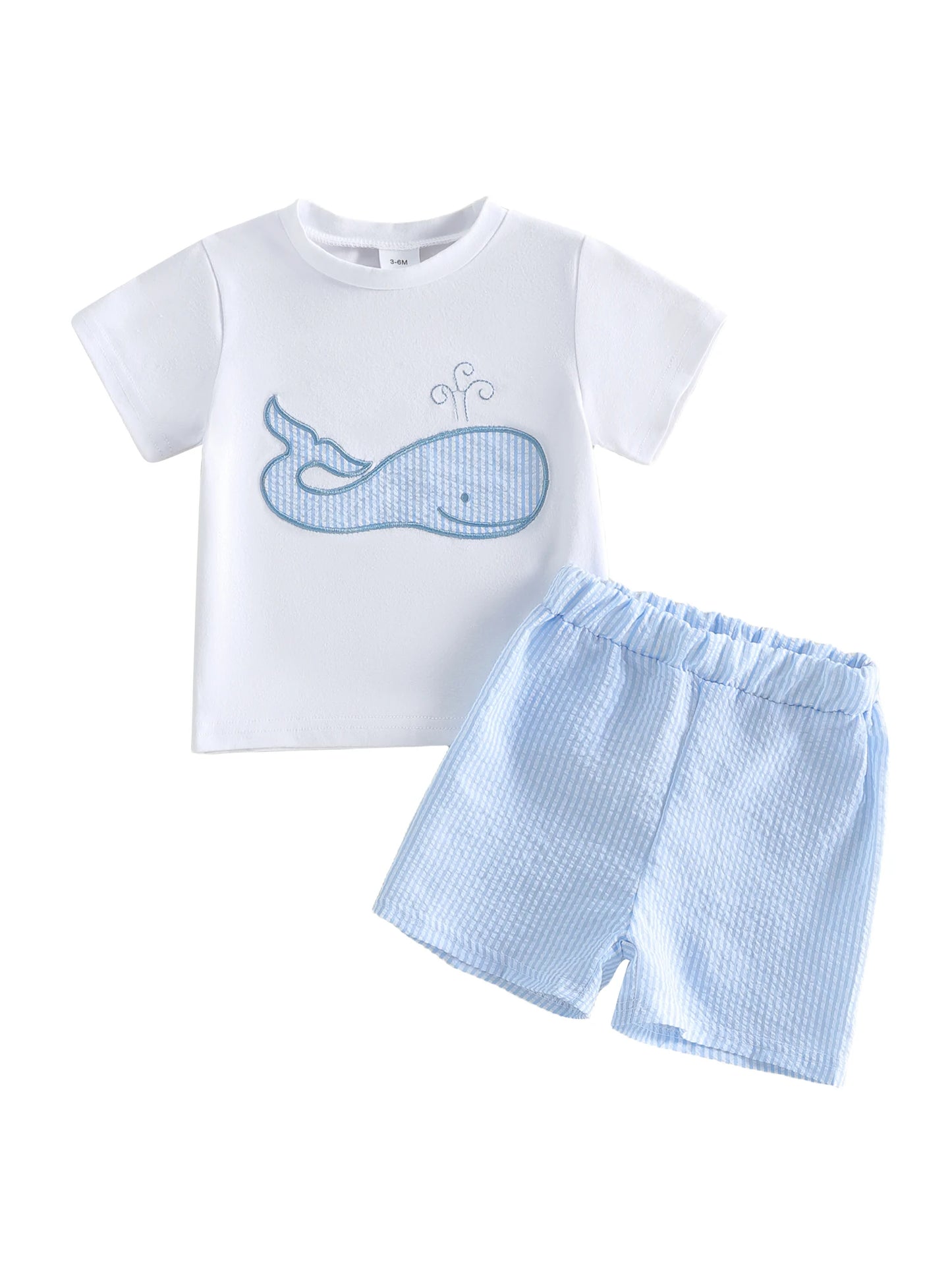 Toddler Boys Shark Print Rash Guard And Quick Dry Swim Trunks Set