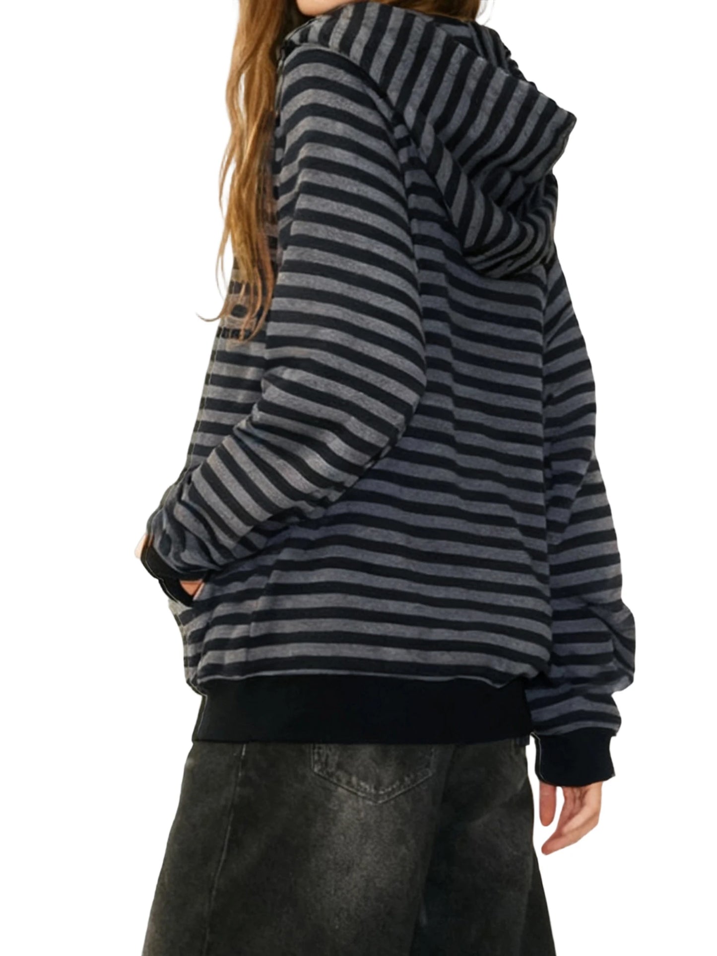 HiriginCN Women Lightweight Zip Up Hoodie With Pockets And Drawstring