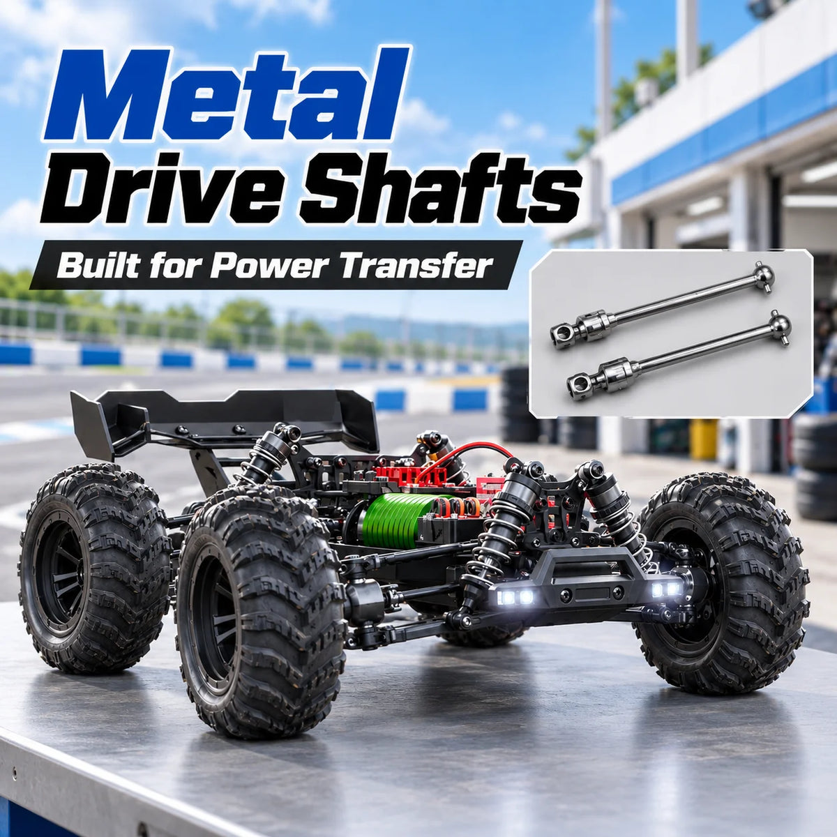 ZNLYRION Brushless 4WD RC Monster Truck with LED Headlights