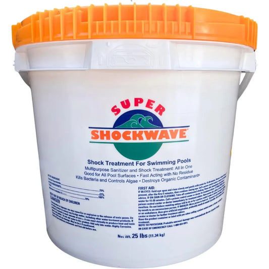 HOME.Super Shockwave Pool Shock – 73% Cal-Hypo Granular Sanitizer for Crystal Clear Water