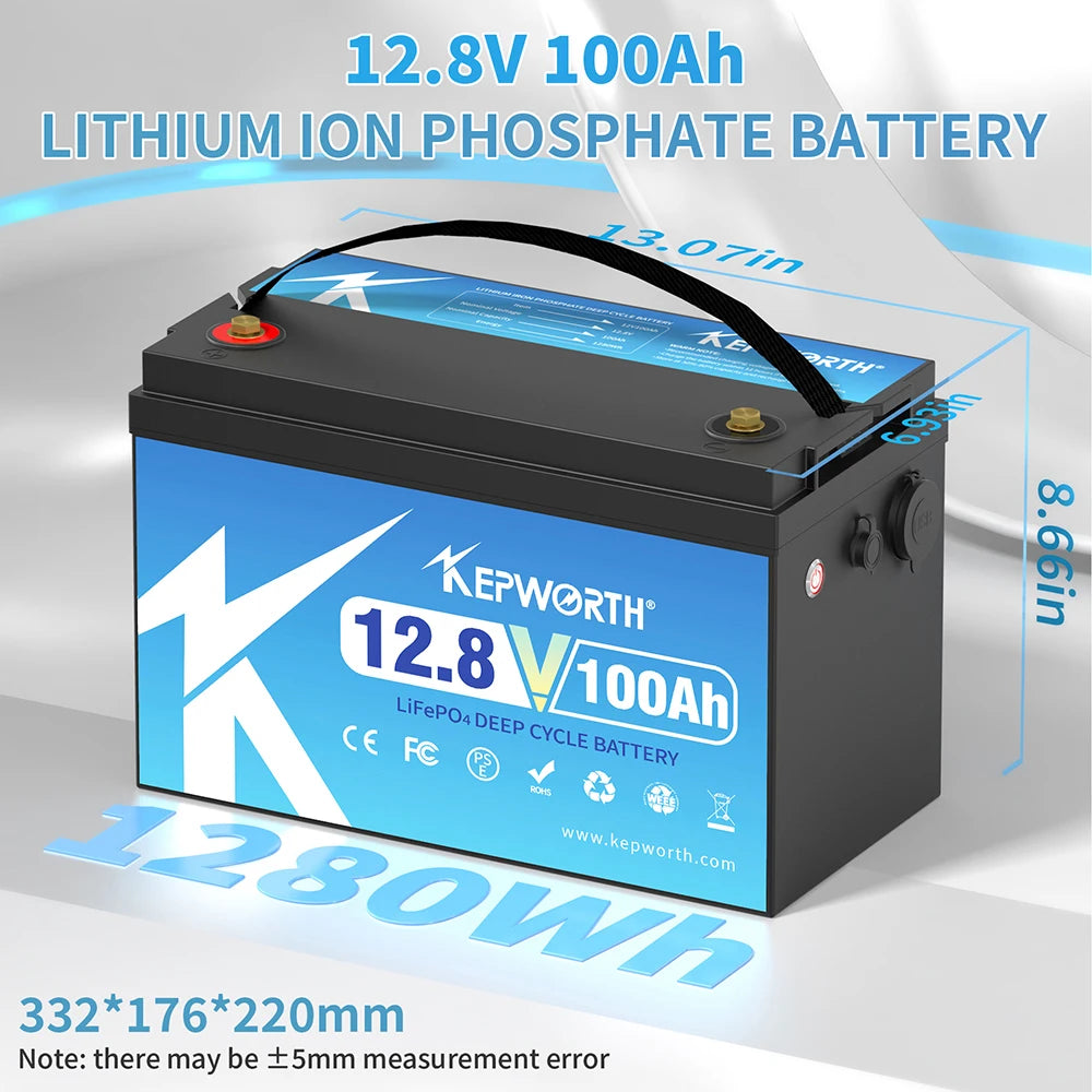 Kepworth 12V 100Ah LiFePO4 Battery With Upgraded BMS