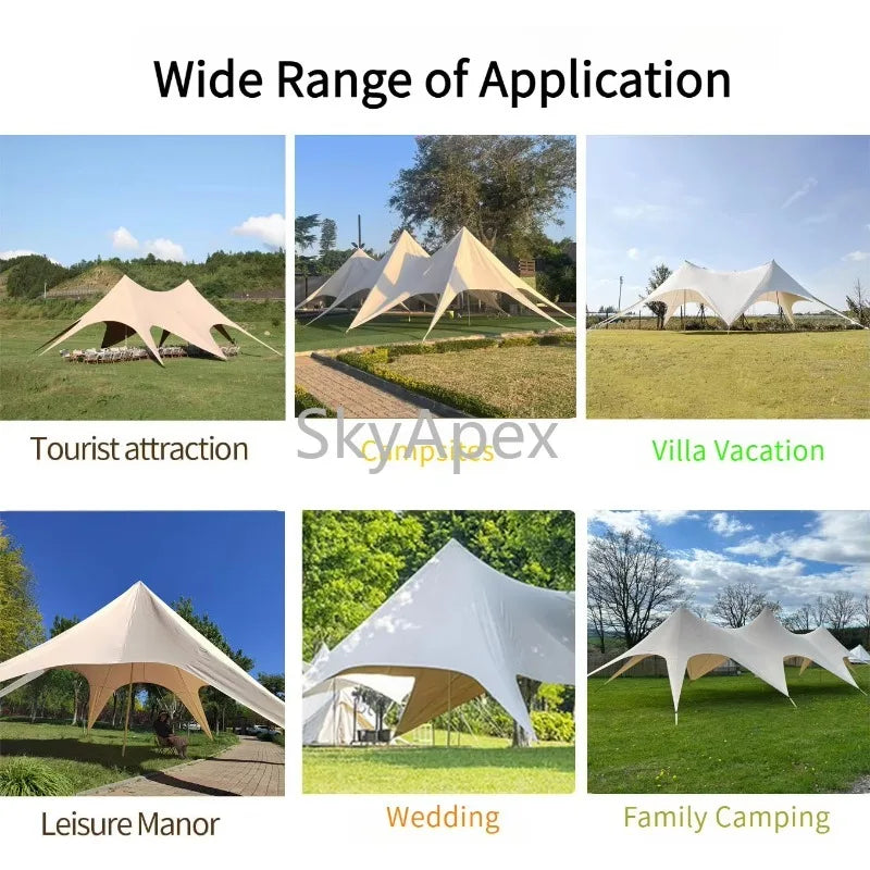 10m 15m 20m Durable UV Resistant Waterproof Windproof Heavy Duty Outdoor Sun Shade  Marquee Party Canopy Tent for Wedding Events