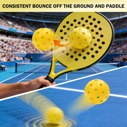 KOOMADE 8/16pcs Pickleball Balls 40 Holes Colorful and Durable Pickleballs 74mm Training Ball Practice Competition Pickleball