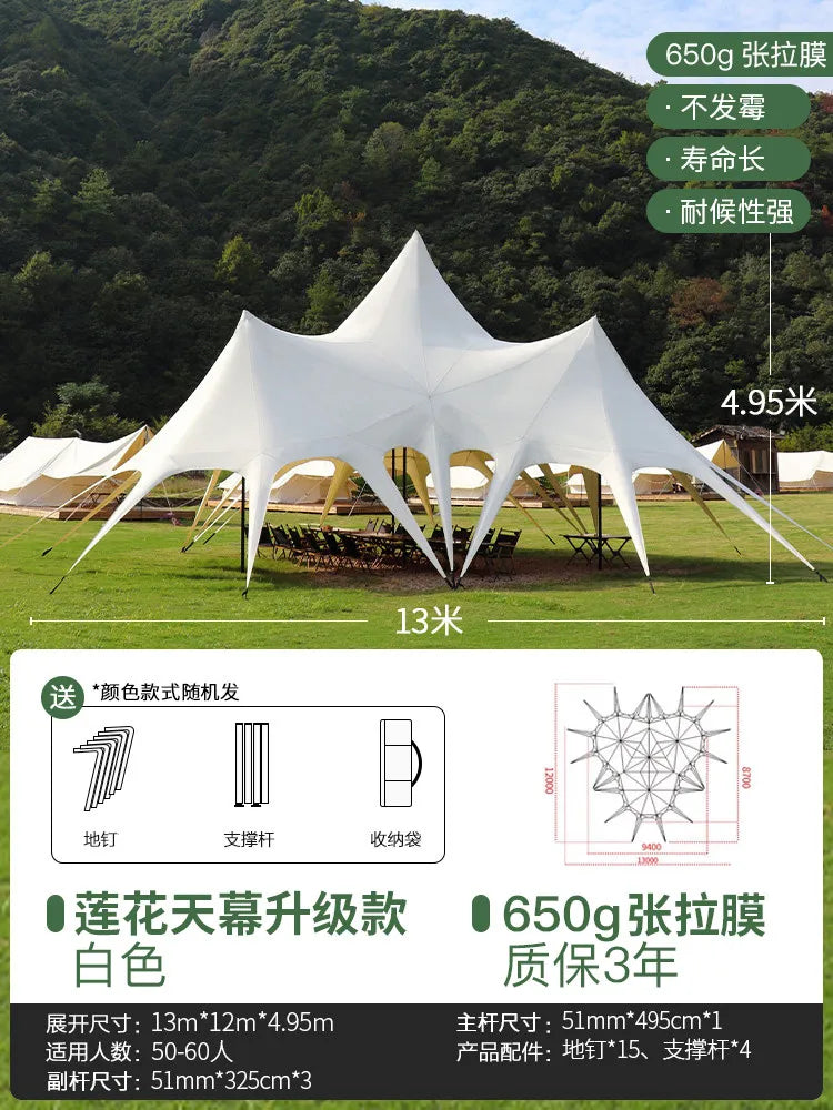 10m 15m 20m Durable UV Resistant Waterproof Windproof Heavy Duty Outdoor Sun Shade  Marquee Party Canopy Tent for Wedding Events