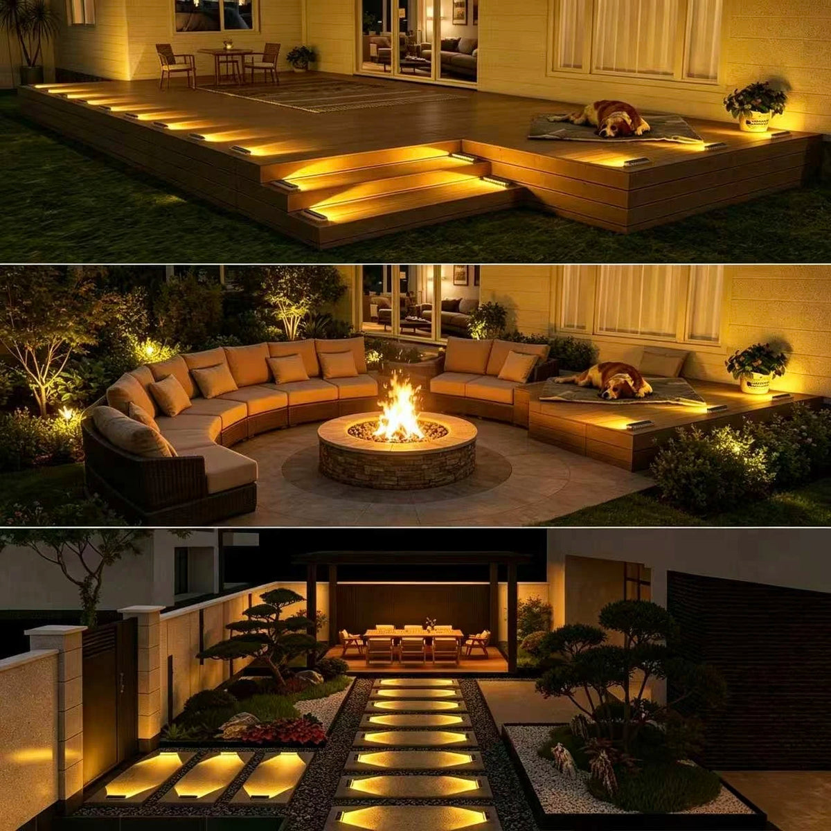 Professional Solar LED Outdoor Deck And Step Lights