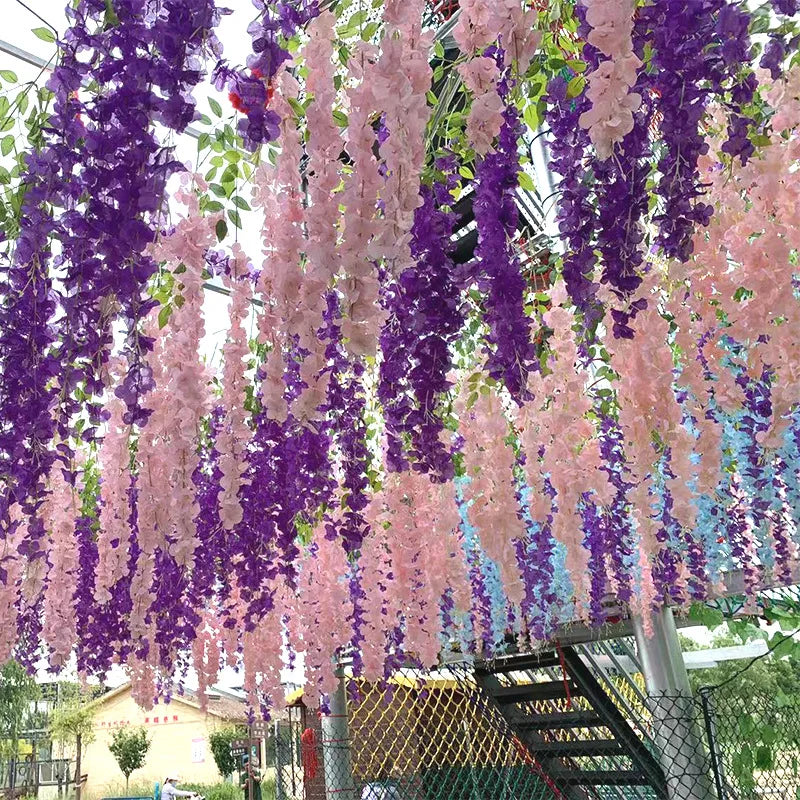 Guangdong Artificial Wisteria Garland for Wedding and Home Decor