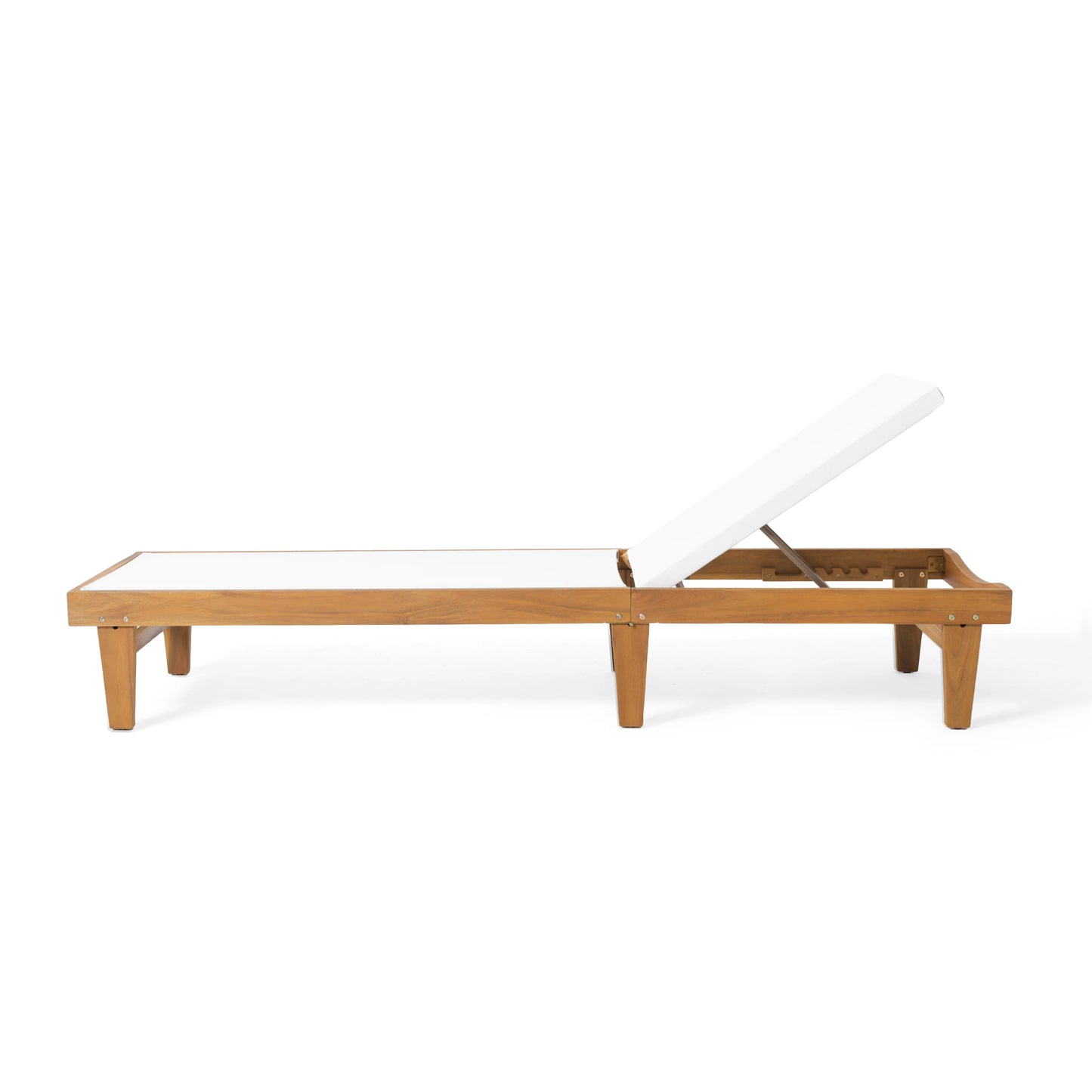 HobbyLane Outdoor Flat Chaise Lounge Chair With Adjustable Backrest