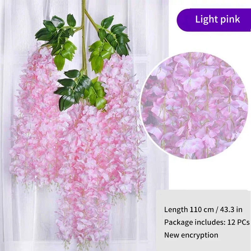 Guangdong Artificial Wisteria Garland for Wedding and Home Decor