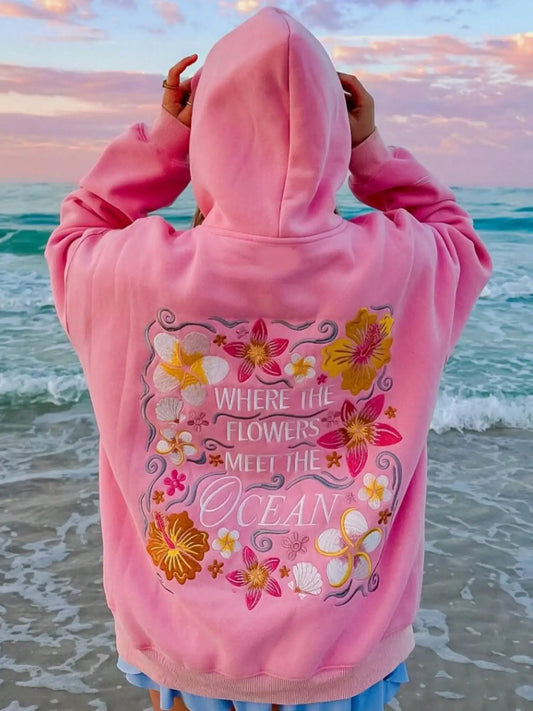 Casual Hooded Sweatshirt For Women