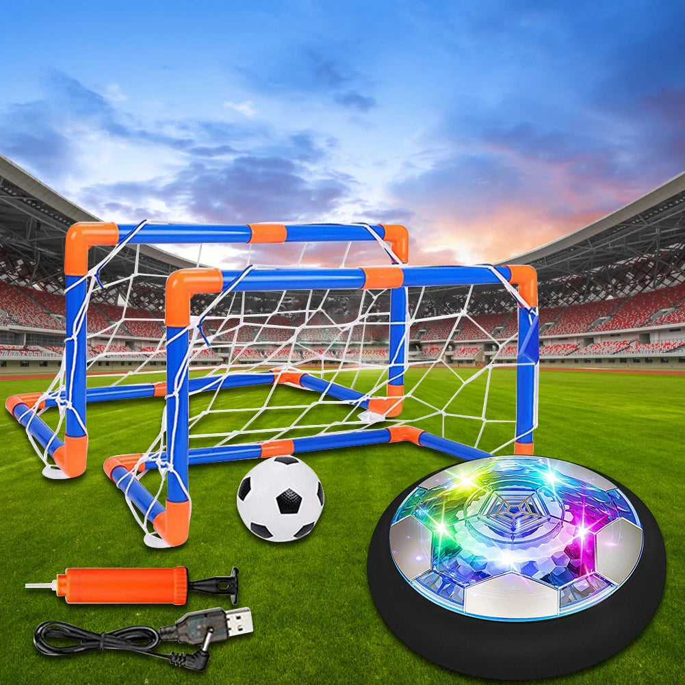 Air Power Hover Ball With LED Light And Foam Bumper Indoor Outdoor Soccer Ball