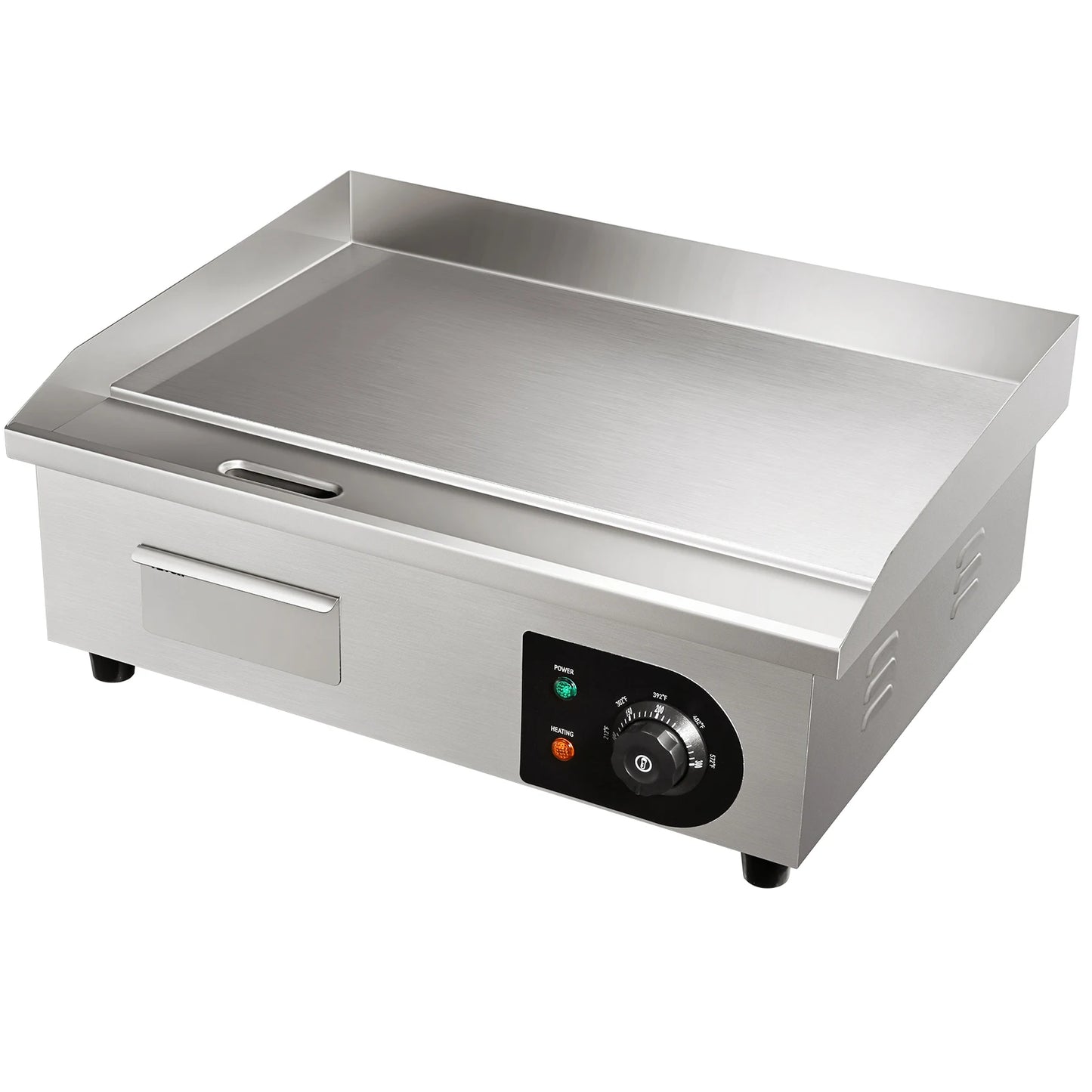 SucceBuy Commercial Electric Grill Flat Pan Stainless Steel Desktop Griddle