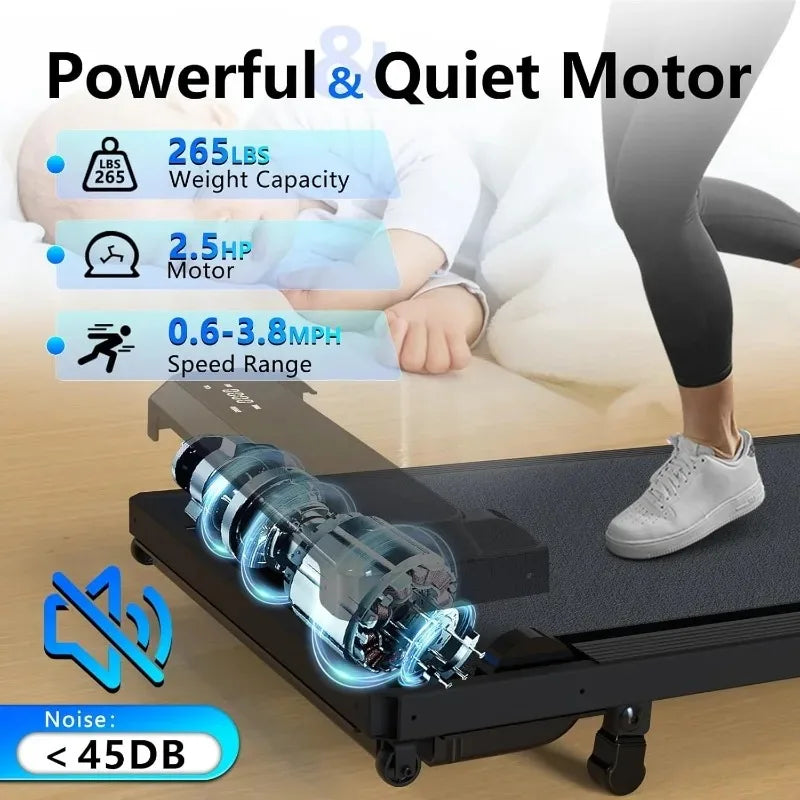 Furniture.3-in-1 Walking Pad with Incline,2.5 HP 265 LBS Compact Walking Treadmill with LED Display,No Assembly sofa