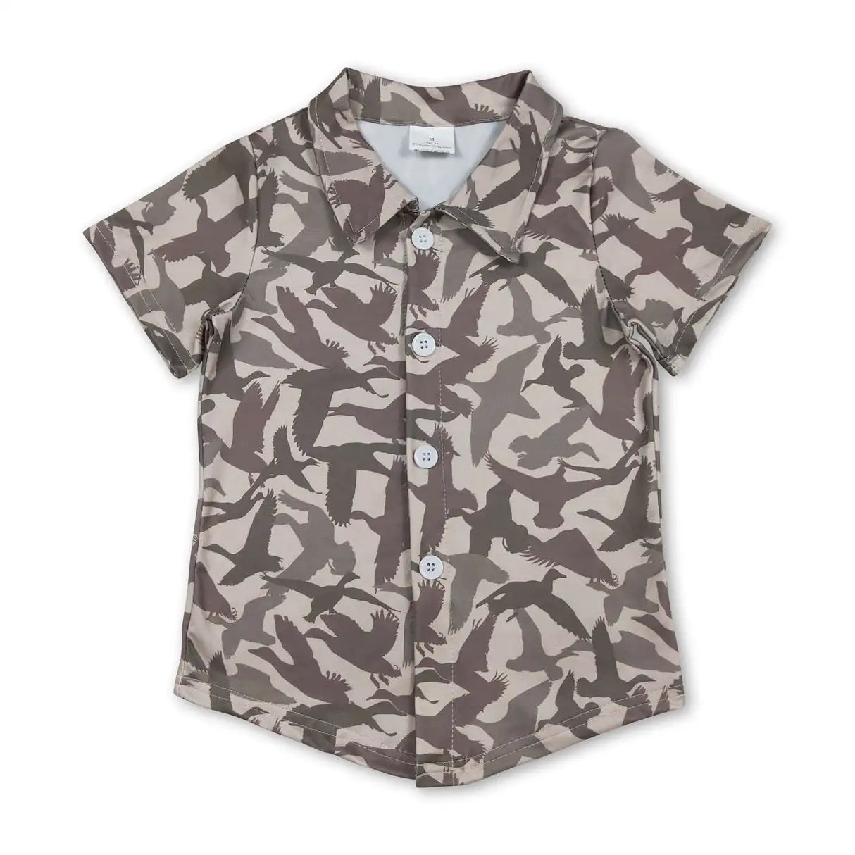 Sibling Baby Boys Short Sleeve Southern Hunting Camo Button Shirts Top