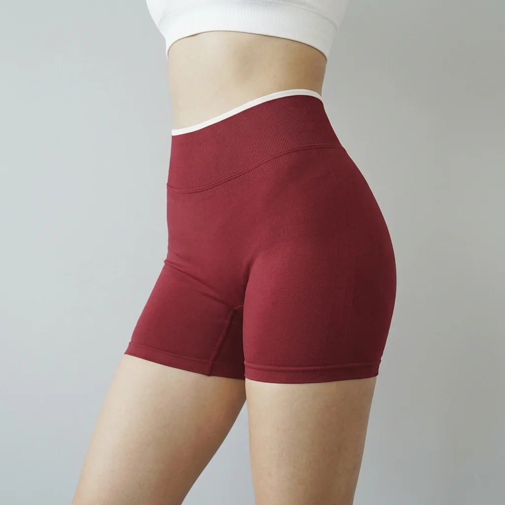 Women's High Waist Seamless Yoga Shorts Summer High Stretch Gym Shorts Running Shorts Pilates Wear Cycling Training Shorts