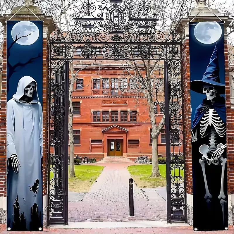 New Halloween Couplets, Ghost Festival Banners, Outdoor Courtyard Festive Event Party Atmosphere Background Decorations