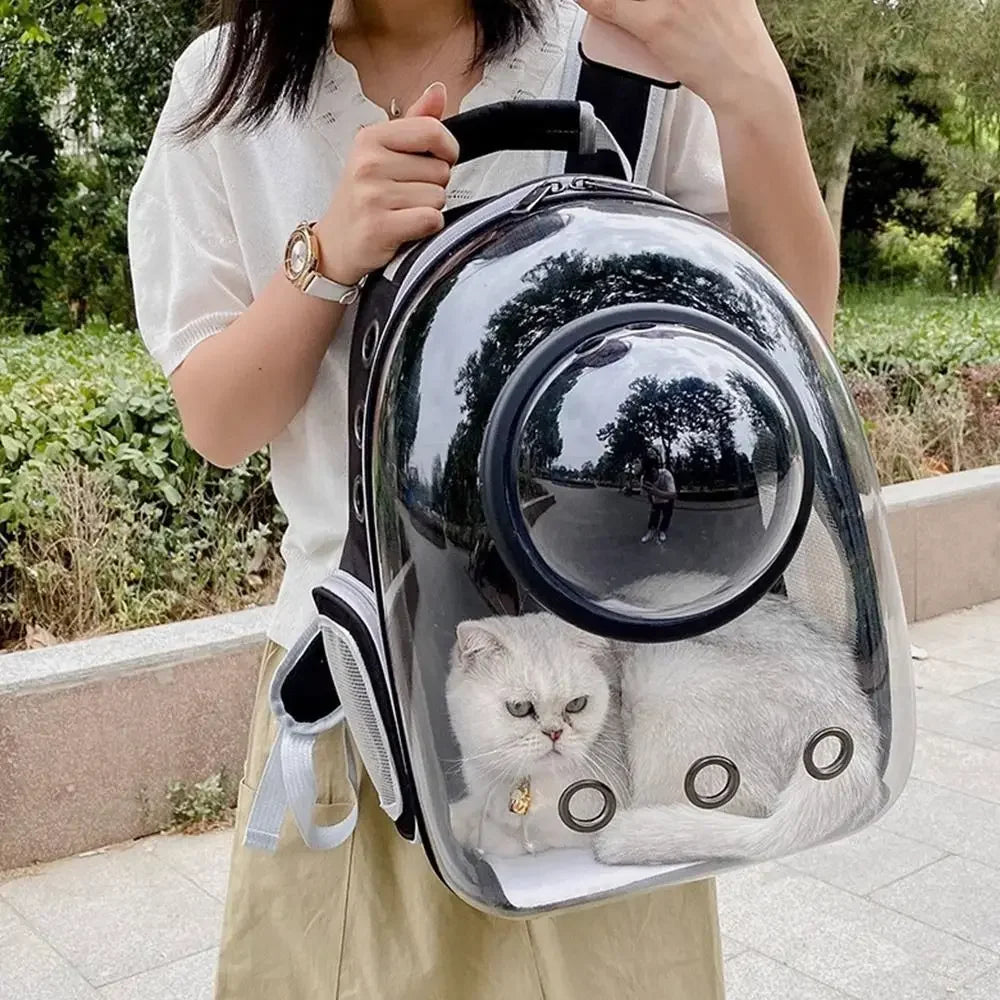 Portable Transparent Cat Carrier Backpack Dome Space Capsule