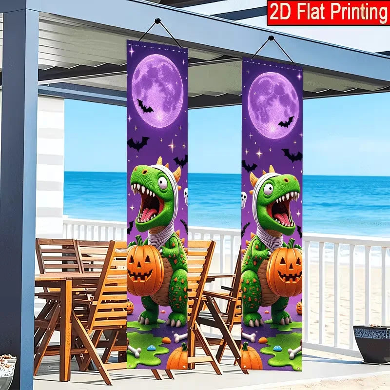 New Halloween Couplets, Ghost Festival Banners, Outdoor Courtyard Festive Event Party Atmosphere Background Decorations