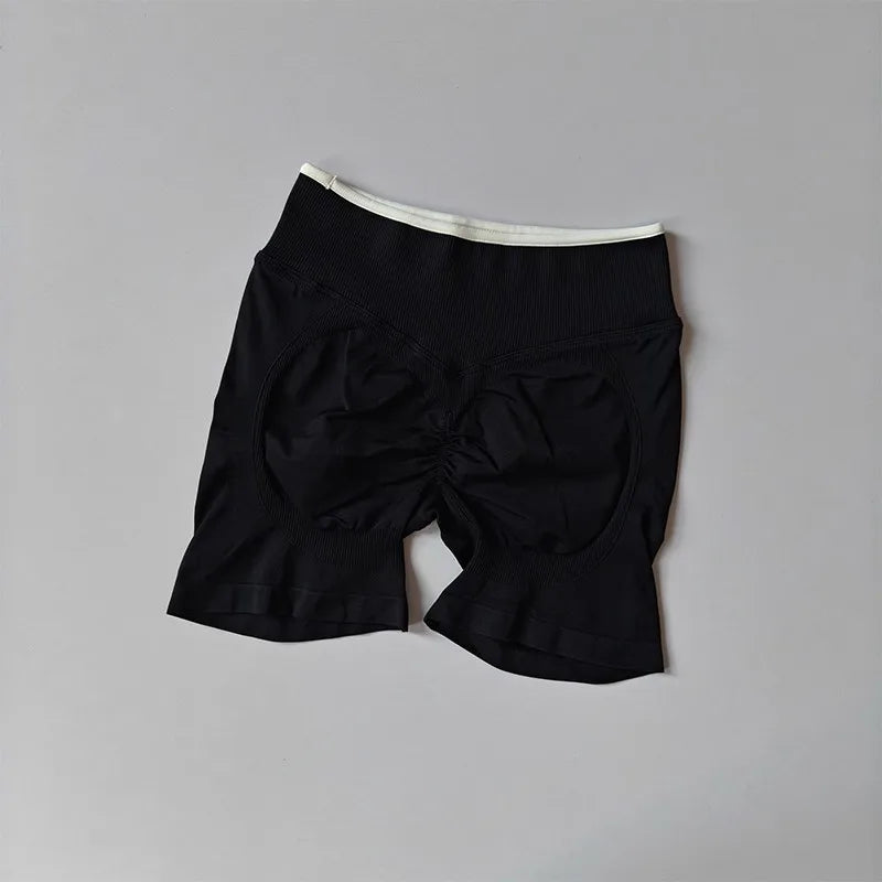 Women's High Waist Seamless Yoga Shorts Summer High Stretch Gym Shorts Running Shorts Pilates Wear Cycling Training Shorts