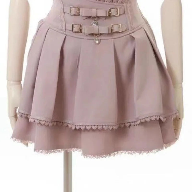 Jirai Kei Mine Series Kawaii Double Layer Skirt