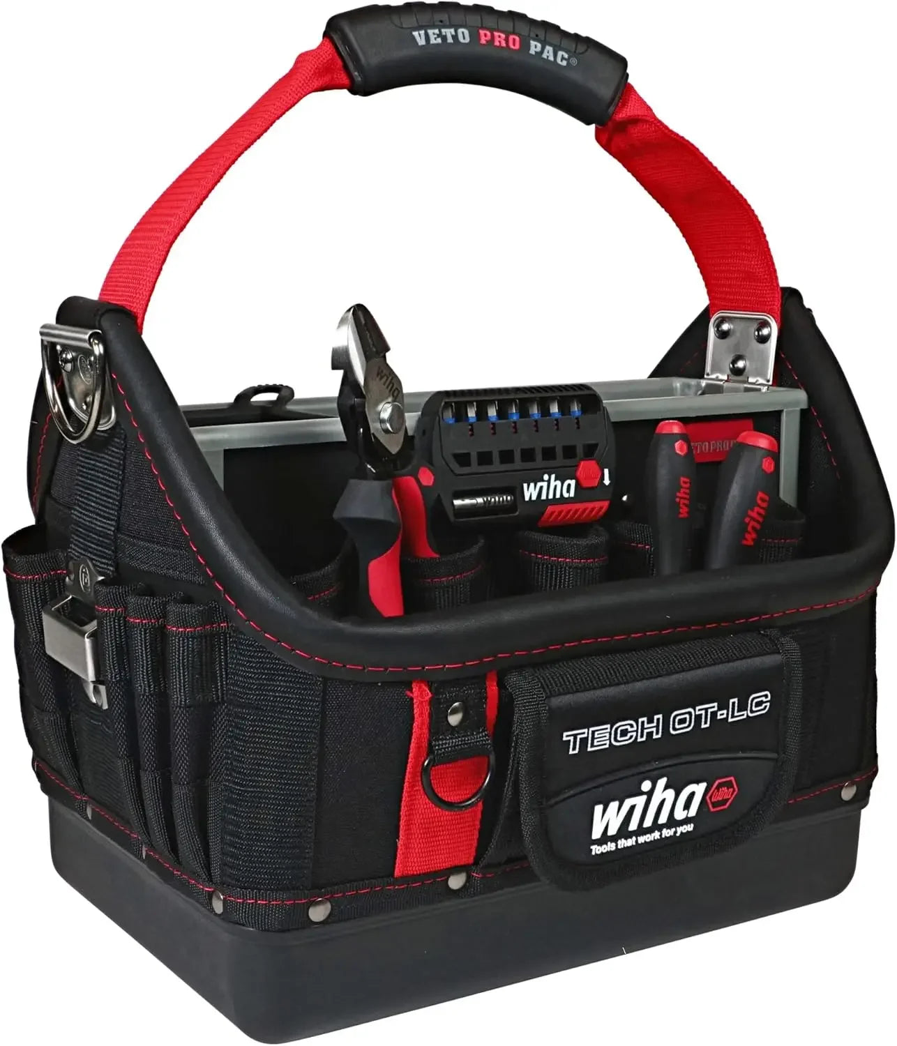 HOT SELLIG QUALITY 91239 11 Piece Veto RedStripe TECH OT-LC Open Tote Tool Kit