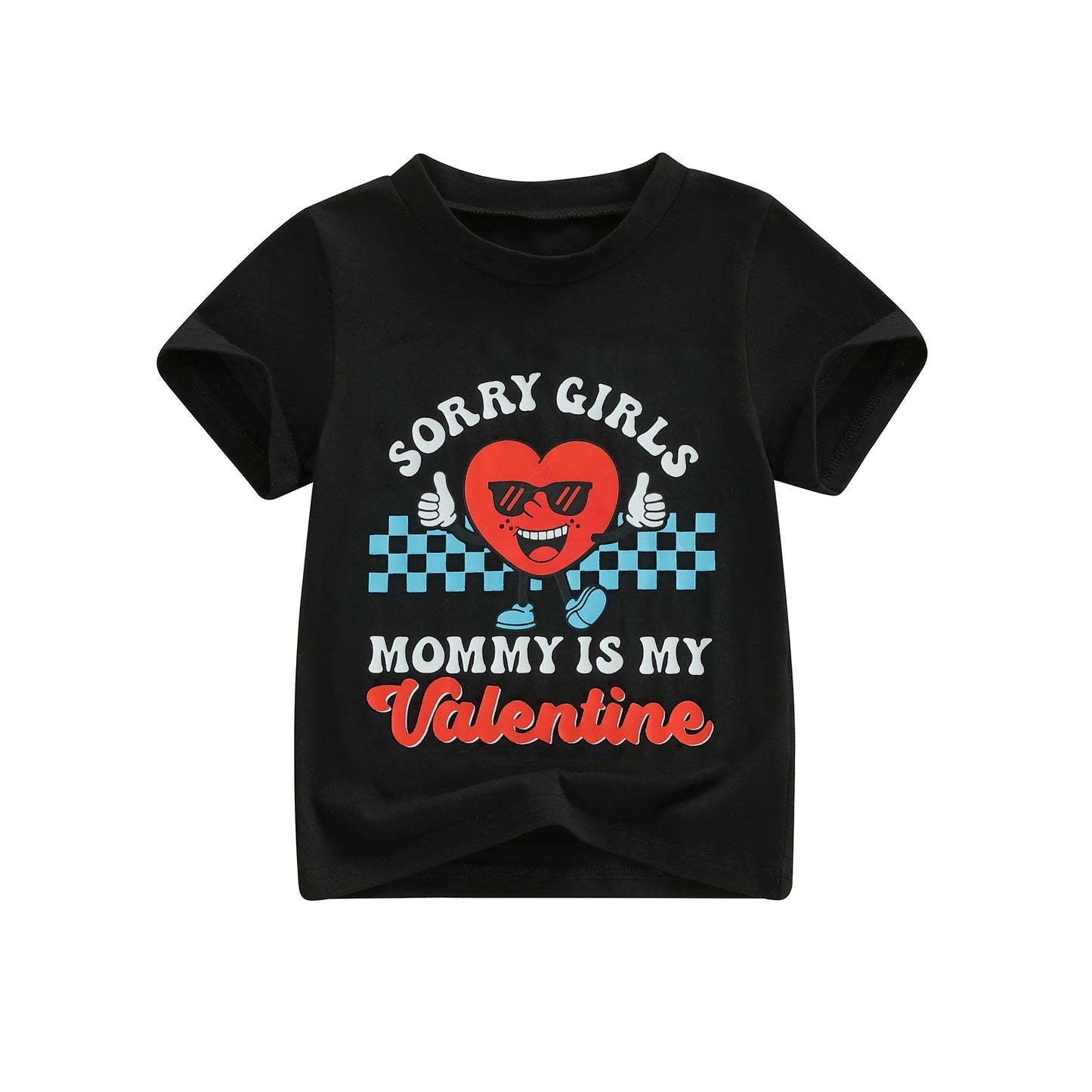 Cute Toddler Boys Valentine s Day T-Shirts with Stylish Heart Print and Crew Neck - Short Sleeve Tops for Kids