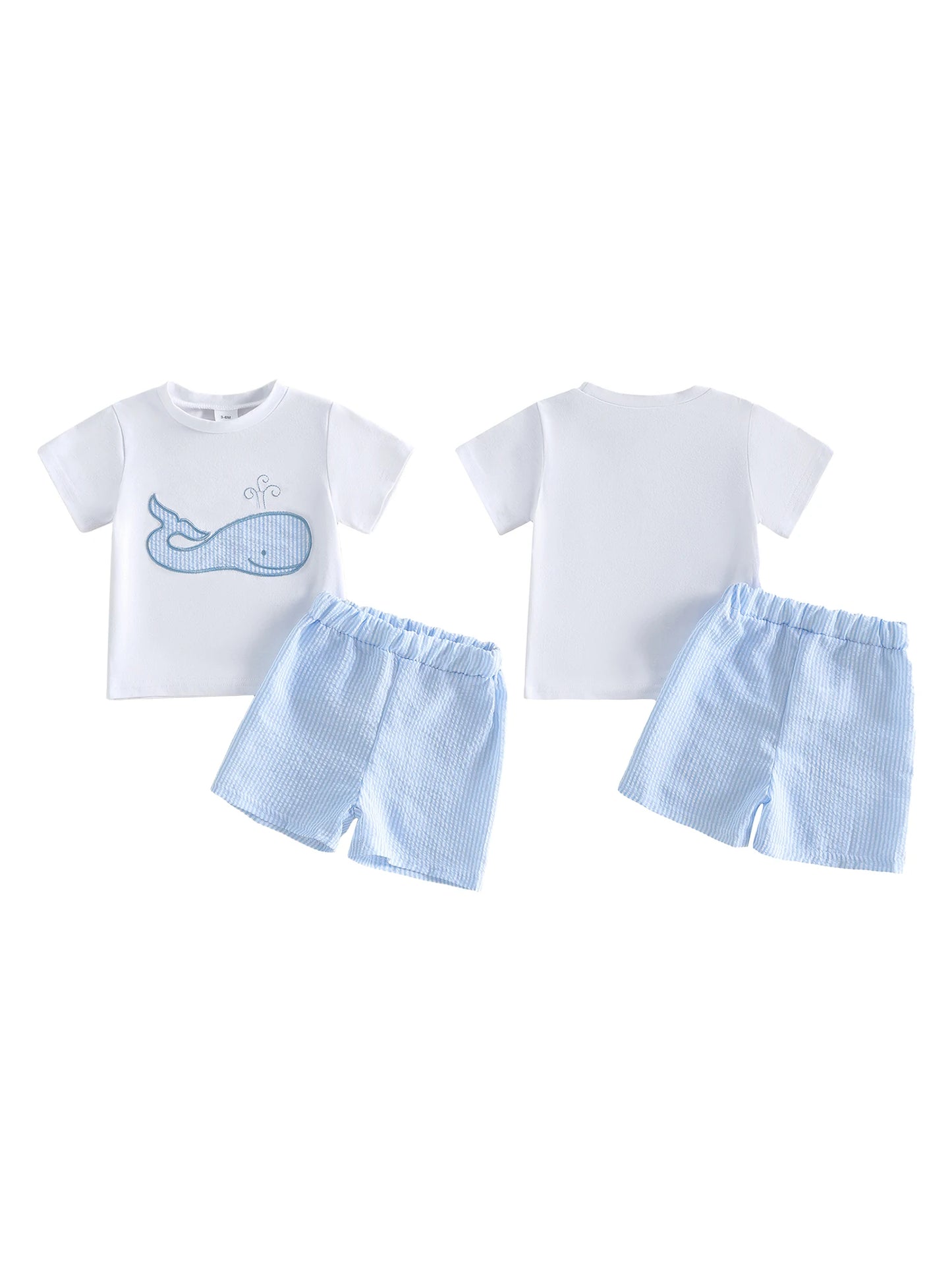 Toddler Boys Shark Print Rash Guard And Quick Dry Swim Trunks Set