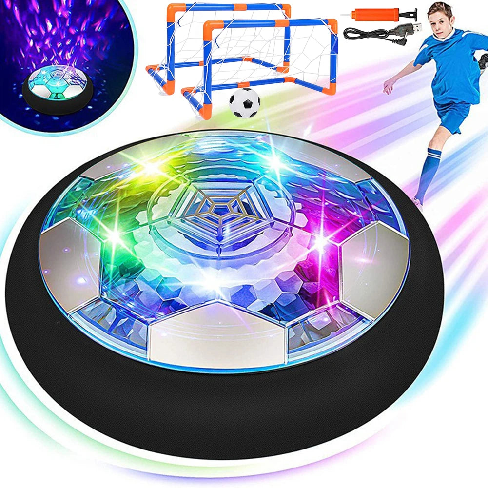 Air Power Hover Ball With LED Light And Foam Bumper Indoor Outdoor Soccer Ball